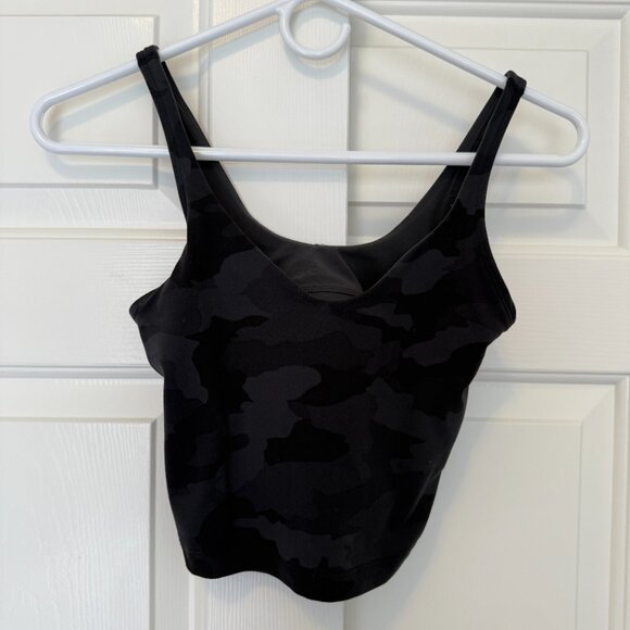 LULULEMON Womens Align Tank Top Camo Deep Coal SIZE 2 - Picture 3 of 8